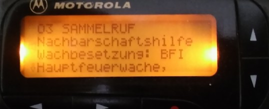 Bereitschaft auf der Hauptfeuerwache