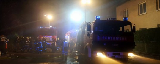 Fahrzeugbrand in Tiefgarage