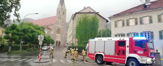 Wassereinsätze aufgrund Starkregen