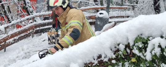 Starker Schneefall