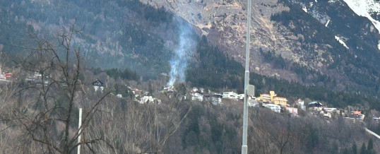 Alarmierung zu Waldbrand Nordkettenbahn