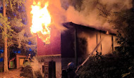 Vollbrand Gartenhaus