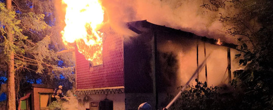 Vollbrand Gartenhaus