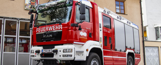 Brand Müllcontainer und Brandmeldealarm